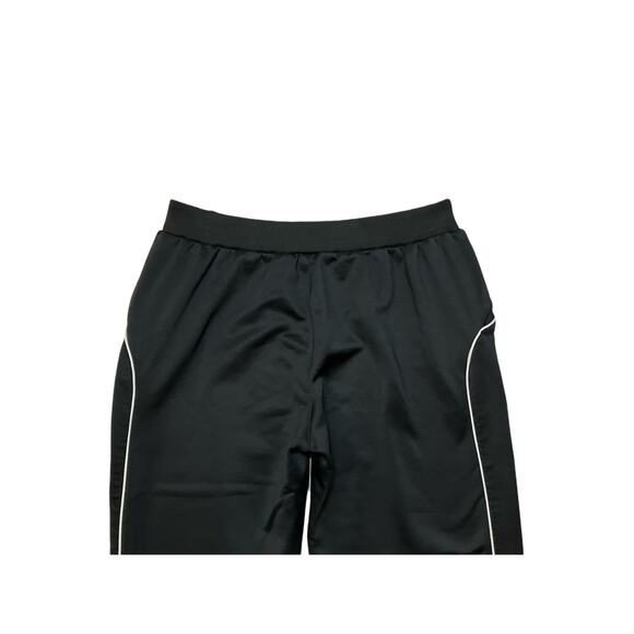 Nike Fit Dry Women's Black w/ White Stripe Sweatpants Pull-On W/Zip Pocket SZ L - Picture 3 of 12